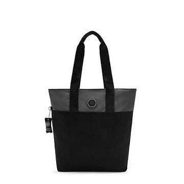 Kipling Hanifa 15" Tote Bag Laptop Bags Coal Black Block | AU 1299NW